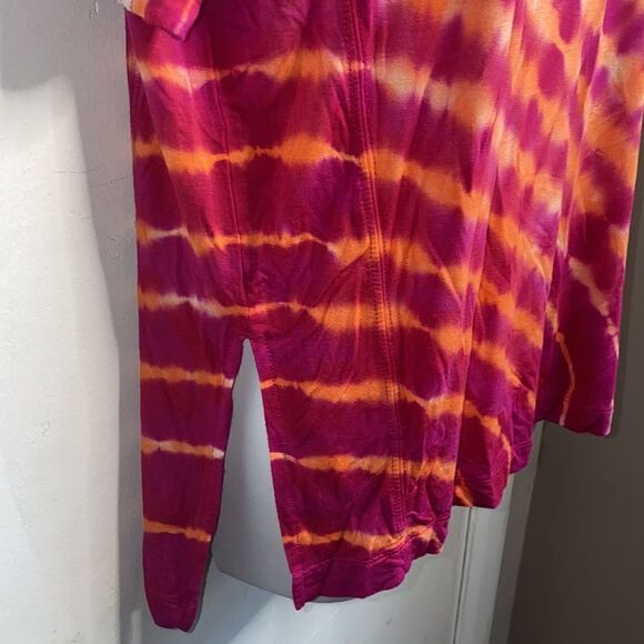 JOY LAB Pink and Orange Tie Dye Top-M NWT - Picture 2 of 7